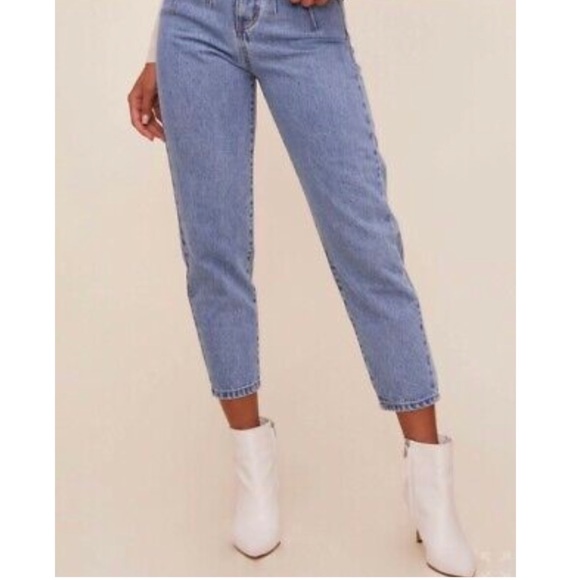 ASTR THE LABEL WASH HIGH WAIST DENIM  M - Picture 4 of 11